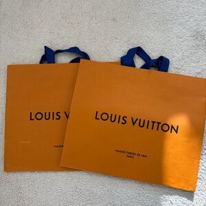 Louis Vuitton Large Gift Bags with Navy Handles